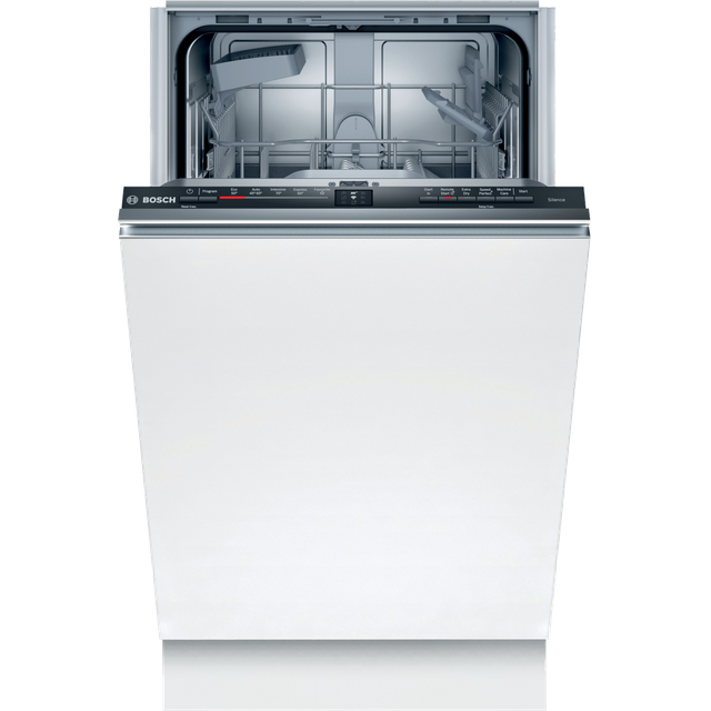 Bosch Serie 2 SPV2HKX39G Wifi Connected Fully Integrated Slimline Dishwasher - Stainless Steel Control Panel with Fixed Door Fixing Kit - E Rated