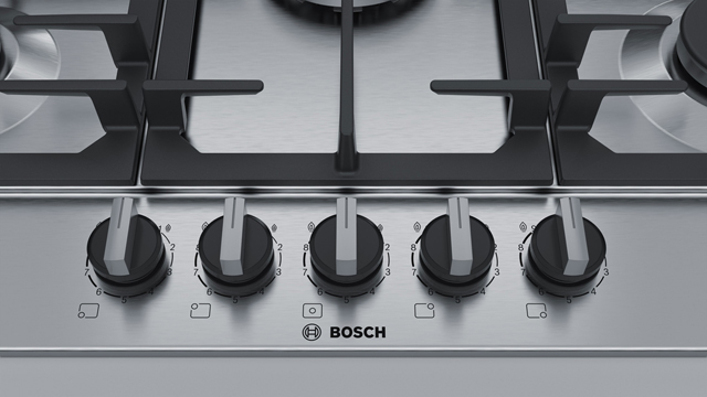 Bosch Series 6 PCQ7A5B90 Built In Gas Hob - Stainless Steel - PCQ7A5B90_SS - 3