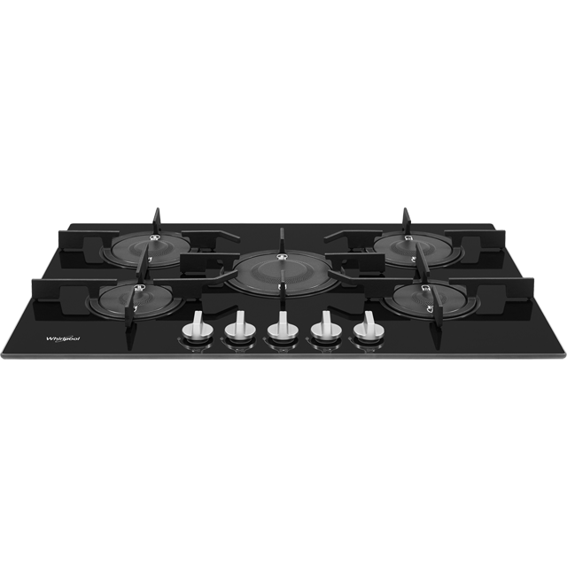 Whirlpool W Collection POW75D2/NB Built In Gas Hob - Black - POW75D2/NB_BK - 2