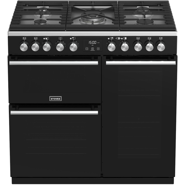 Stoves Precision DX S900DF 90cm Dual Fuel Range Cooker - Stainless Steel - Precision DX S900DF_SS - 2