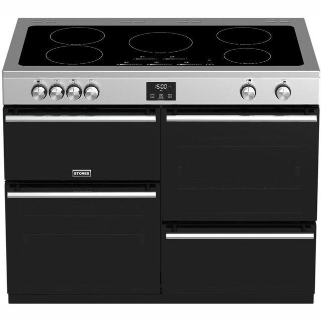 Stoves Precision DX S1100Ei 110cm Electric Range Cooker - Stainless Steel - Precision DX S1100Ei_SS - 2