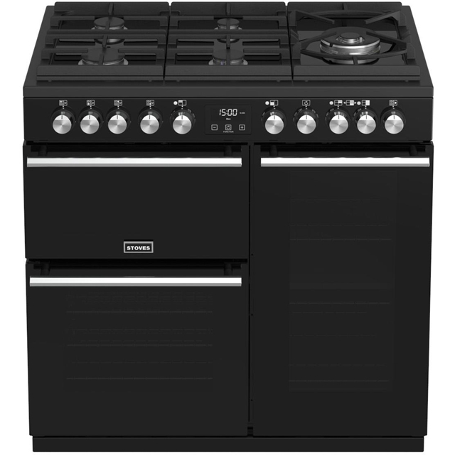 Stoves Precision DX S900GTG 90cm Dual Fuel Range Cooker - Black - Precision DX S900GTG_BK - 2