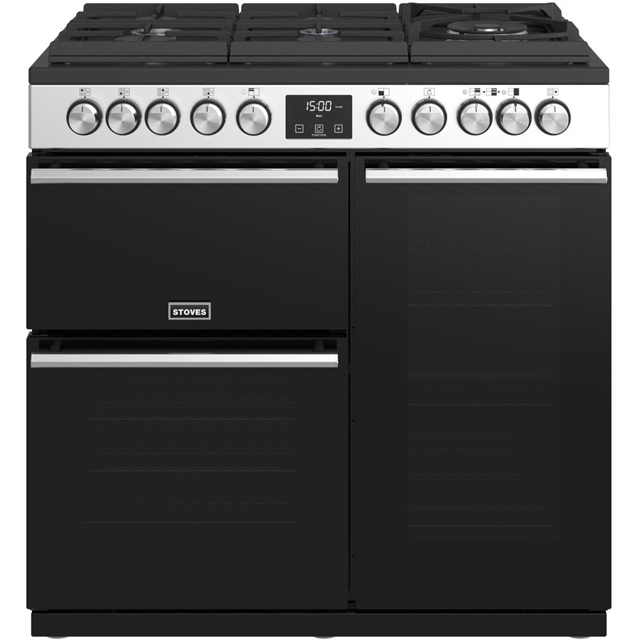 Stoves Precision DX S900GTG 90cm Dual Fuel Range Cooker - Stainless Steel - Precision DX S900GTG_SS - 1