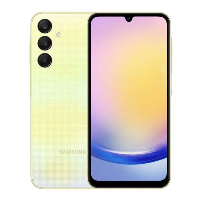 Samsung A25 5G 128GB Smartphone in Yellow