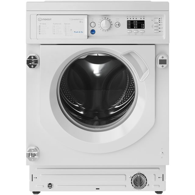 Indesit BIWMIL81284UK Integrated 8kg Washing Machine with 1200 rpm - White - C Rated