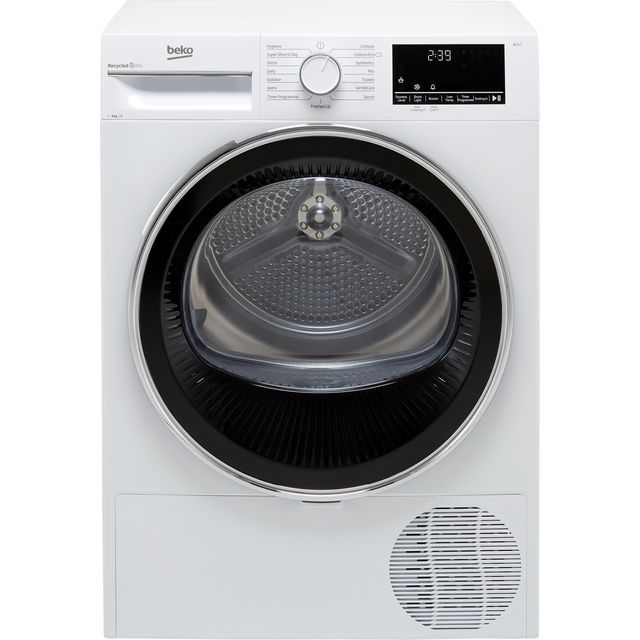 Beko B3T4911DW Condenser Tumble Dryer - White - B3T4911DW_WH - 1