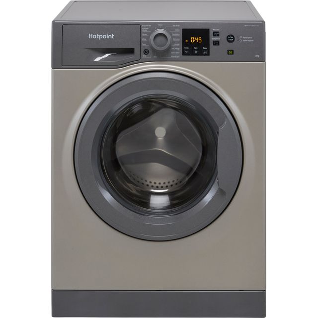 Hotpoint NSWM845CGGUKN 8kg Washing Machine with 1400 rpm - Graphite - B Rated