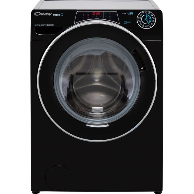 Candy Rapido RO1696DWMCEB 9kg Washing Machine with 1600 rpm - Black - A Rated