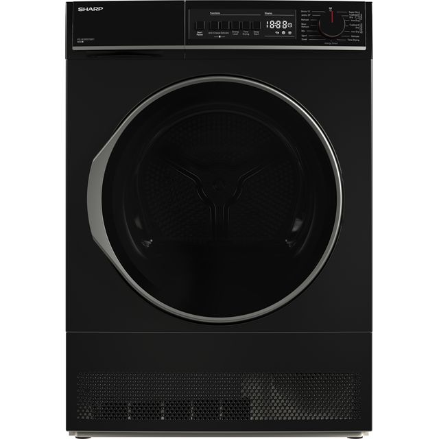 Sharp KD-NCB8S7GB91 8Kg Condenser Tumble Dryer - Black - B Rated