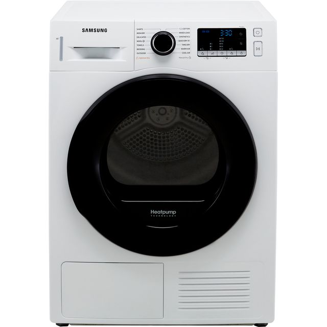 Samsung DV90TA040AE 9kg Heat Pump Tumble Dryer - White - DV90TA040AE_WH - 1