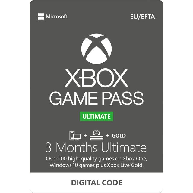 Xbox Ultimate Game Pass - 3 Month Subscription (Digital Code) 