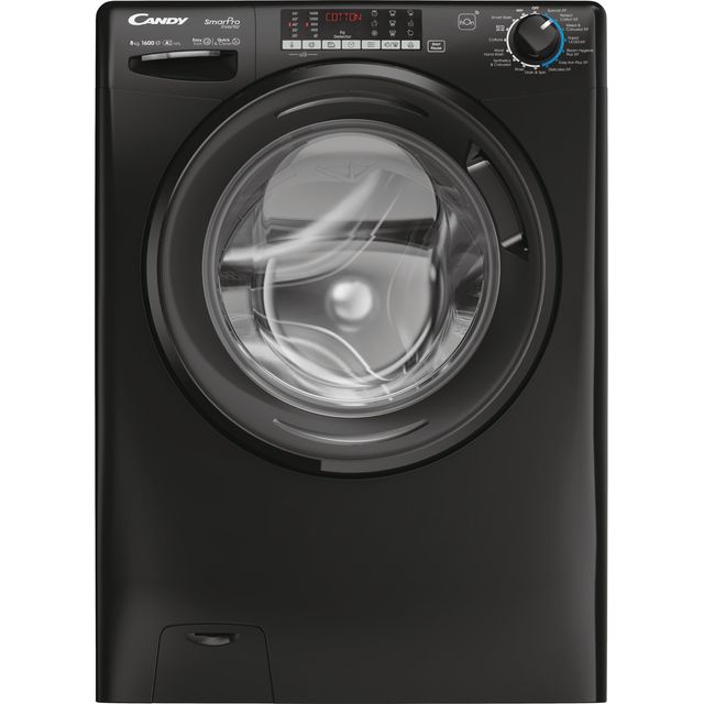 Candy Smart Pro Inverter CSO686TWMBB6-80 8kg Washing Machine with 1600 rpm - Black - A Rated