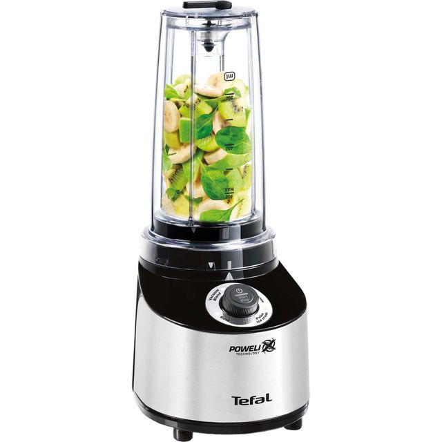 Tefal Freshboost BL181D65 0.6 Litre Vacuum Blender with 4 Accessories - Black / Stainless Steel 