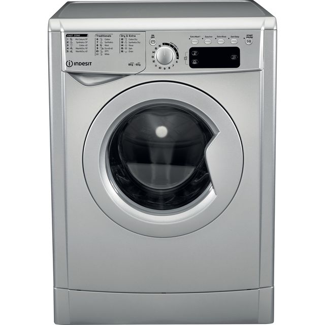 Indesit EWDE861483SUK 8Kg / 6Kg Washer Dryer - Silver - EWDE861483SUK_SI - 1