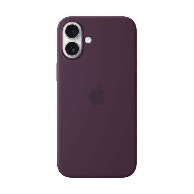 Apple Silicone Case with MagSafe for iPhone 16 Plus - Plum