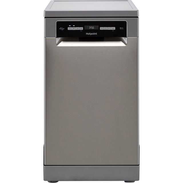 Hotpoint HSFO3T223WXUKN Slimline Dishwasher - Stainless Steel Effect - E Rated