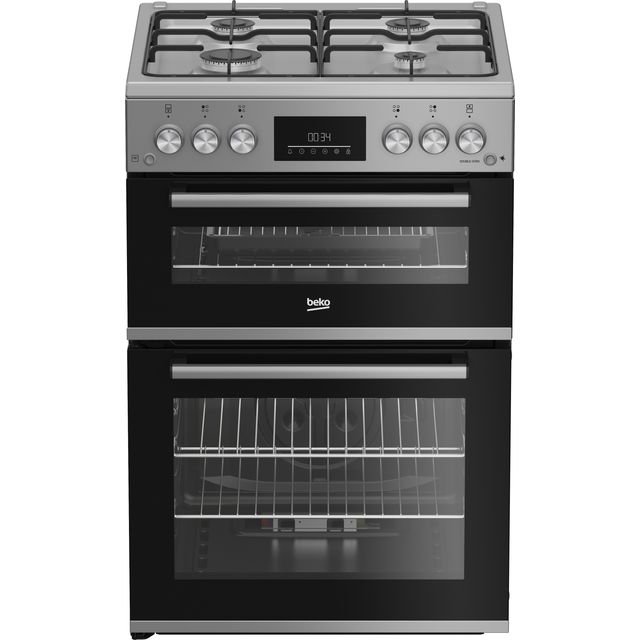 Beko FDG6231CS 60cm Freestanding Gas Cooker - Silver - A Rated