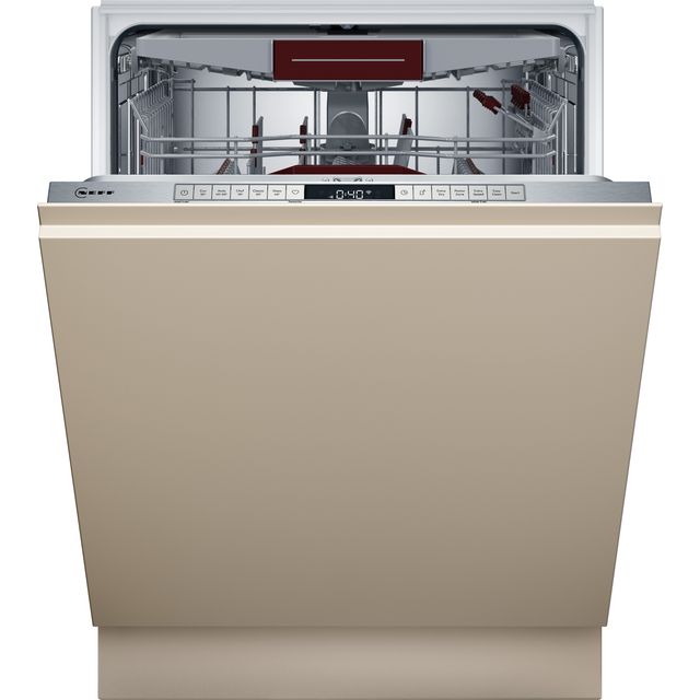 NEFF N50 S155ECX07G Fully Integrated Standard Dishwasher - Stainless Steel - S155ECX07G_SS - 1