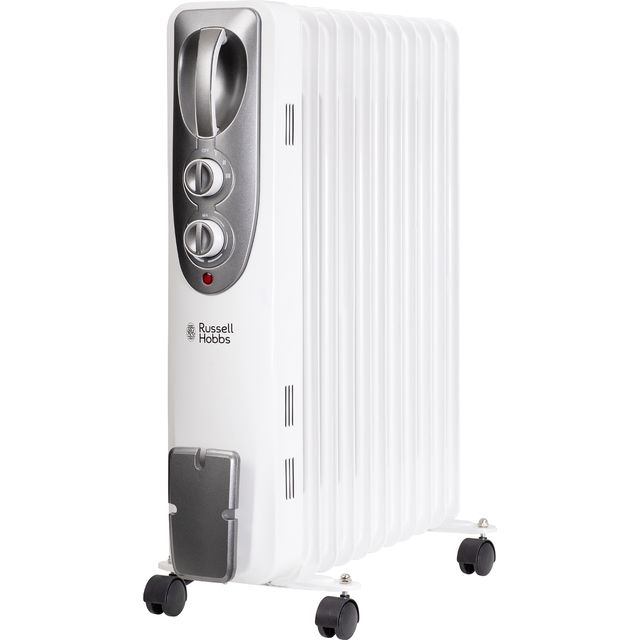 Russell Hobbs 9 Fin RHOFR1106 Oil Filled Radiator 2500W - White