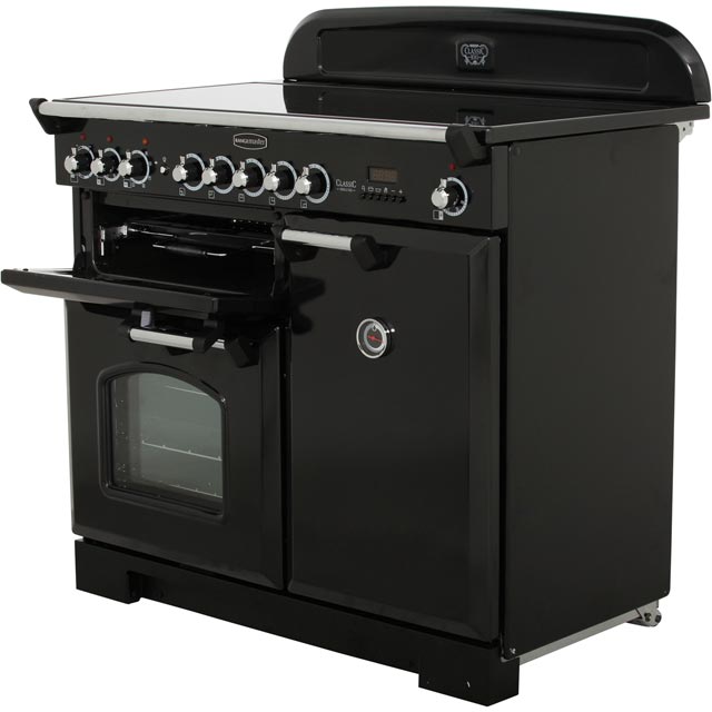 Rangemaster CDL100EIRP/C Classic Deluxe 100cm Electric Range Cooker - Royal Pearl / Chrome - CDL100EIRP/C_RP - 2