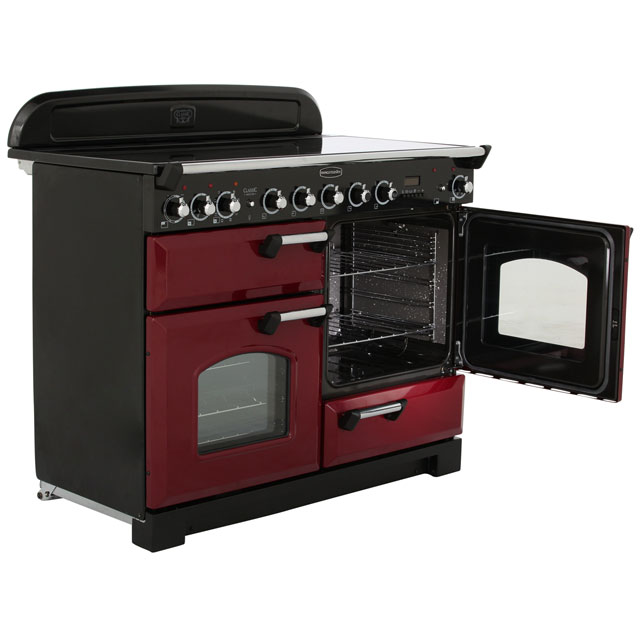 Rangemaster CDL110EICY/B Classic Deluxe 110cm Electric Range Cooker - Cranberry / Brass - CDL110EICY/B_CB - 4