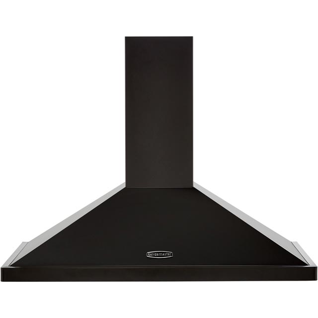 Rangemaster LEIHDC90BC 90 cm Chimney Cooker Hood - Black / Chrome - LEIHDC90BC_BK - 1