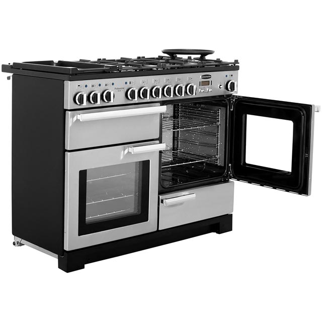 Rangemaster PDL110DFFSS/C Professional Deluxe 110cm Dual Fuel Range Cooker - Stainless Steel - PDL110DFFSS/C_SS - 4