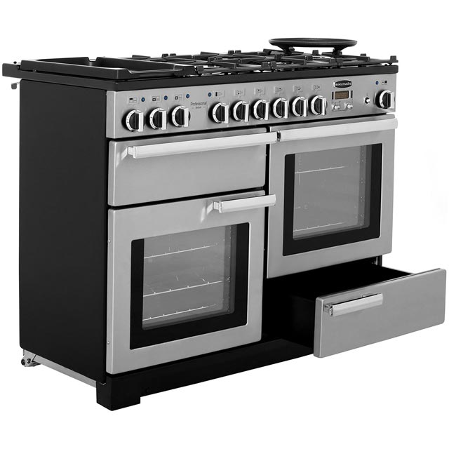 Rangemaster PDL110DFFWH/C Professional Deluxe 110cm Dual Fuel Range Cooker - White - PDL110DFFWH/C_WH - 5