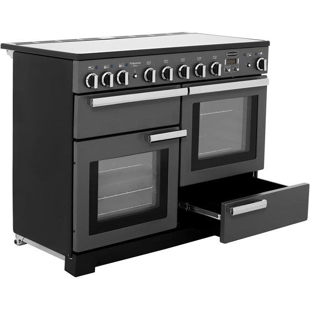 Rangemaster PDL110EICY/C Professional Deluxe 110cm Electric Range Cooker - Cranberry / Chrome - PDL110EICY/C_CY - 5
