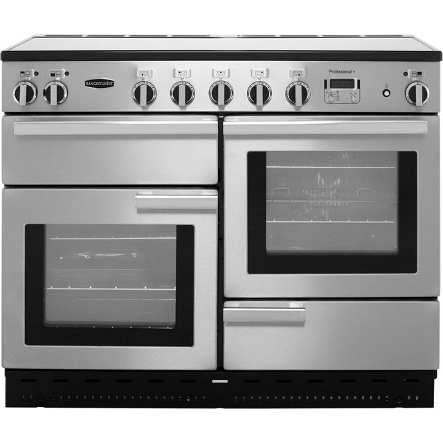 Rangemaster PROP110EISS/C Professional Plus 110cm Electric Range Cooker - Stainless Steel - PROP110EISS/C_SS - 1