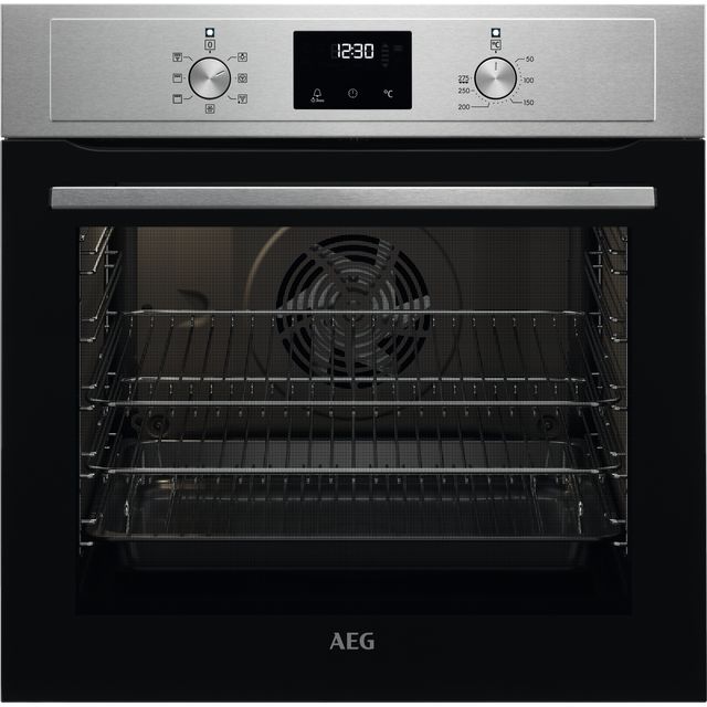 AEG 6000 SurroundCook BCX33501KM Built In Electric Single Oven - Stainless Steel - A Rated