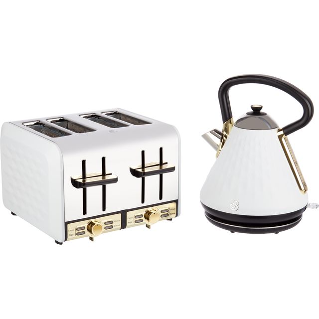 Swan STP2084WHTN Kettle And Toaster Set - White