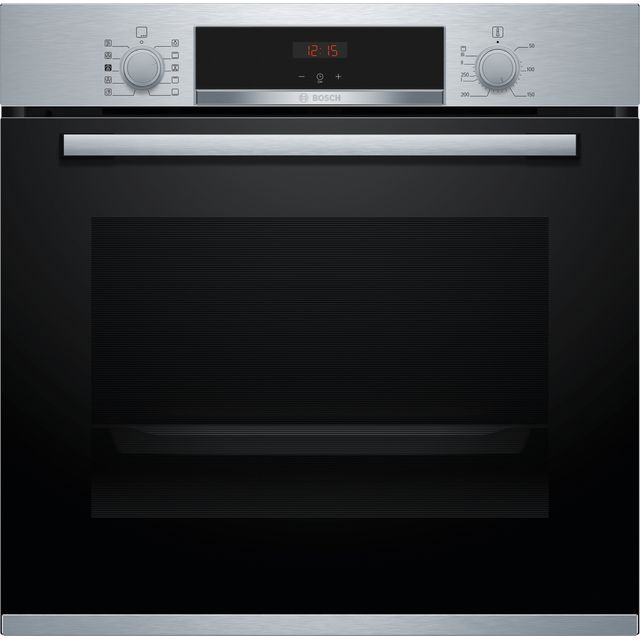 Bosch Serie 4 HRS534BS0B Built In Electric Single Oven - Brushed Steel - HRS534BS0B_BS - 1