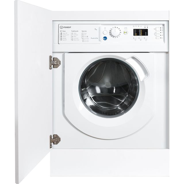 Indesit BIWMIL71252UKN Built In 7Kg Washing Machine - White - BIWMIL71252UKN_WH - 1