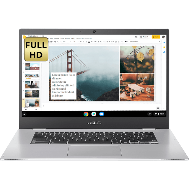 Asus CX1500 15.6" Chromebook Laptop - Silver