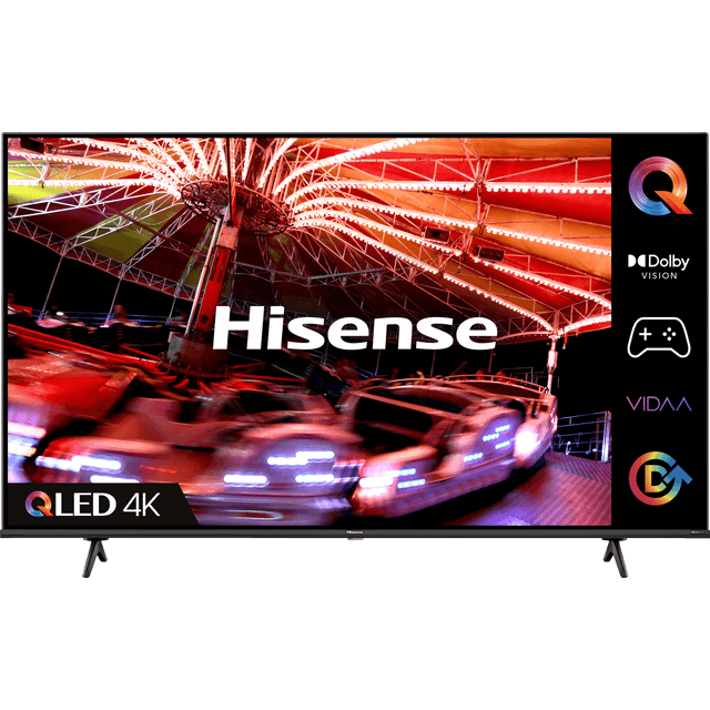 Hisense 43E7HQTUK 43" Smart 4K Ultra HD TV - Black - 43E7HQTUK - 1