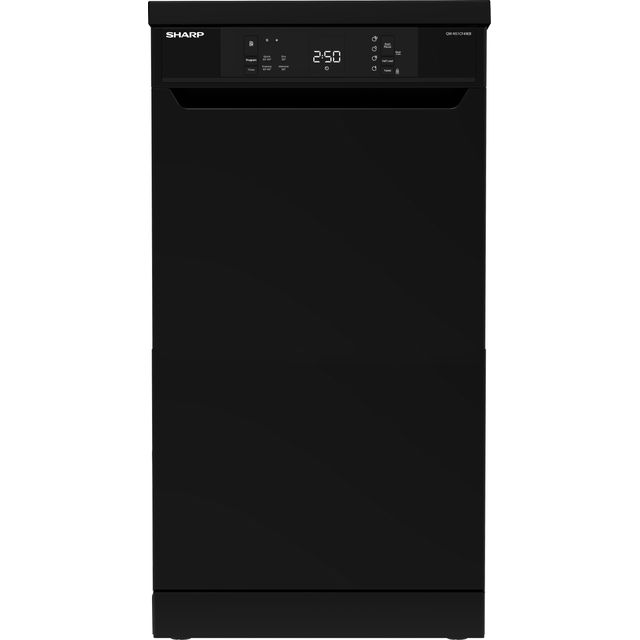 Sharp QW-NS1CF49EB-EN Slimline Dishwasher - Black - E Rated 