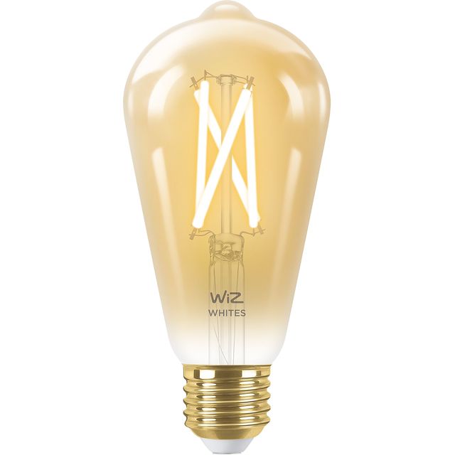 WiZ White Ambiance Filament amber ST64 E27 Single Lamp - F Rated 
