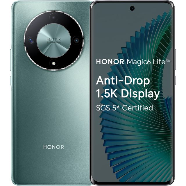 Honor Magic6 Lite 5G 256GB Smartphone in Emerald Green