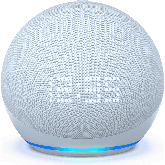 Amazon Echo Dot (5th Gen) Smart Speaker with Clock with Alexa - Cloud Blue 