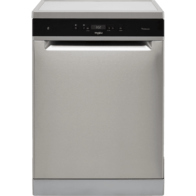 Whirlpool WFC3C33PFXUK Standard Dishwasher - Stainless Steel Effect - D Rated