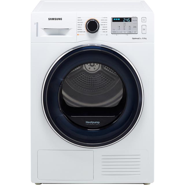 Samsung DV80M50133W 8Kg Heat Pump Tumble Dryer - White - A++ Rated