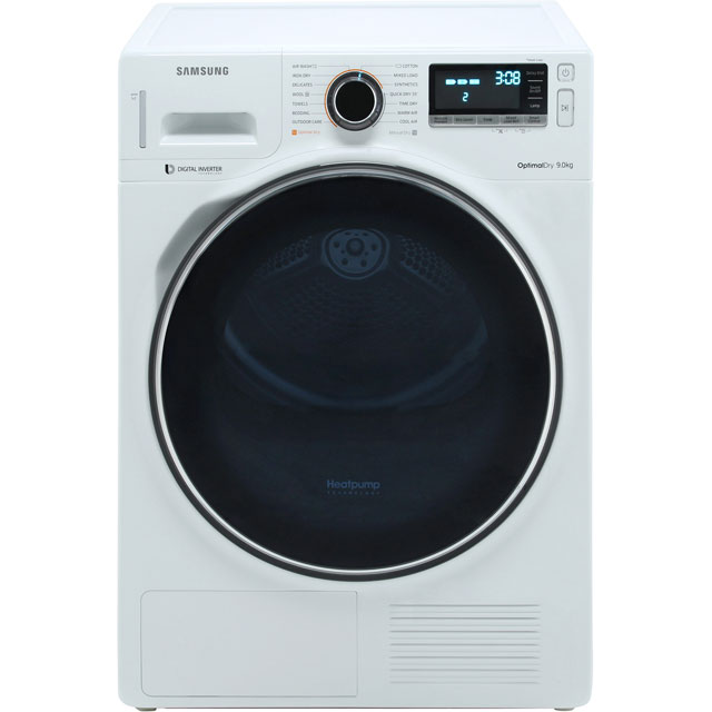 Samsung DV90M8204AW 9Kg Heat Pump Tumble Dryer - White - A+++ Rated