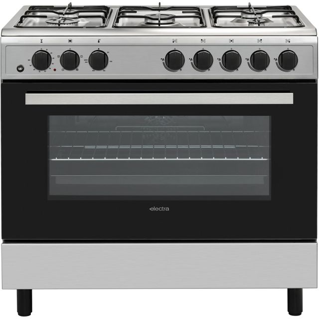 Electra SDF90SS 90cm Dual Fuel Range Cooker - Stainless Steel - A Rated 