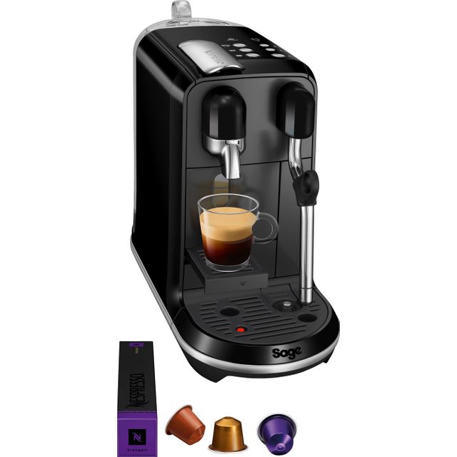Nespresso by Sage Creatista Uno SNE500BKS4GUK1 Pod Coffee Machine with Milk Frother - Black