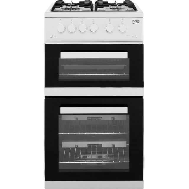 Beko KDVG592W 50cm Gas Cooker with Full Width Gas Grill - White - A+/A Rated