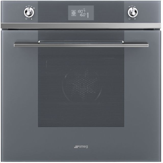 Smeg Linea SF6102TVS Built In Electric Single Oven - Silver - SF6102TVS_SI - 1
