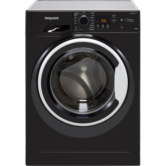 Hotpoint NSWM1045CBSUKN 10kg Washing Machine with 1400 rpm - Black - B Rated
