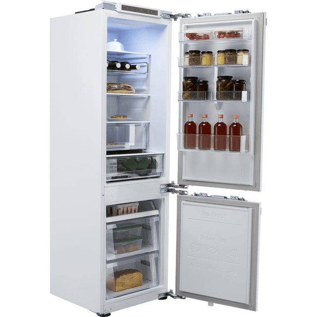 Samsung BRB26615FWW Integrated 70/30 Total No Frost Fridge Freezer with Fixed Door Fixing Kit - White - F Rated