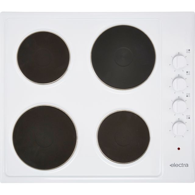 Electra BISH4W Built In Solid Plate Hob - White - BISH4W_WH - 1